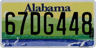 AL license plate 67DG448