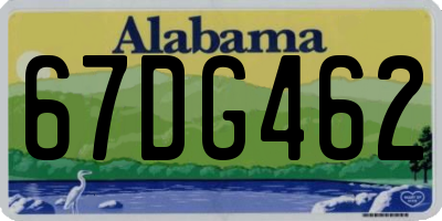 AL license plate 67DG462