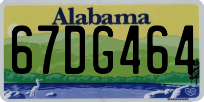AL license plate 67DG464