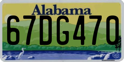 AL license plate 67DG470