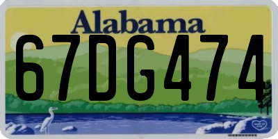 AL license plate 67DG474