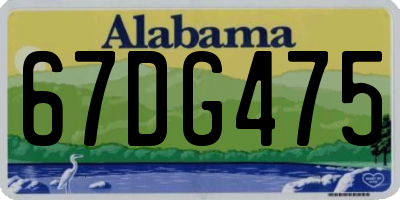 AL license plate 67DG475