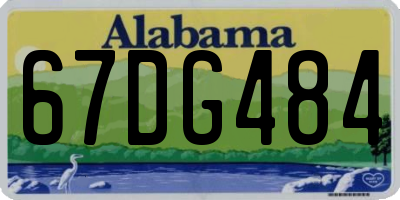 AL license plate 67DG484