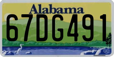AL license plate 67DG491