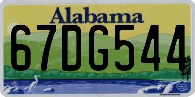 AL license plate 67DG544