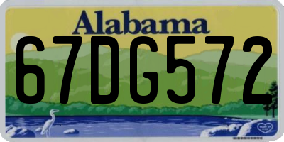 AL license plate 67DG572