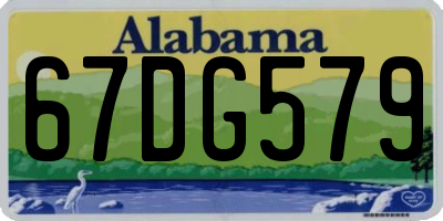 AL license plate 67DG579