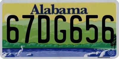 AL license plate 67DG656