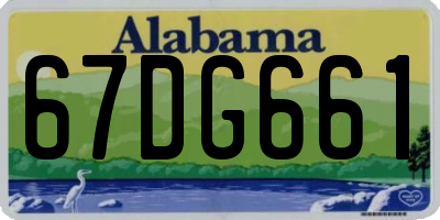 AL license plate 67DG661