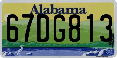 AL license plate 67DG813