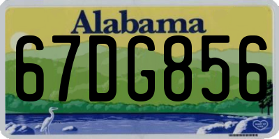 AL license plate 67DG856
