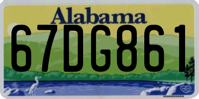 AL license plate 67DG861