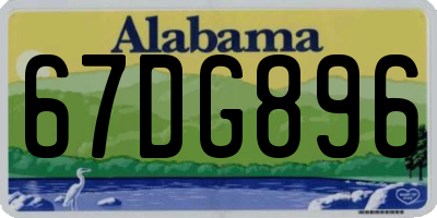 AL license plate 67DG896