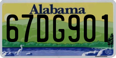 AL license plate 67DG901
