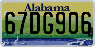 AL license plate 67DG906
