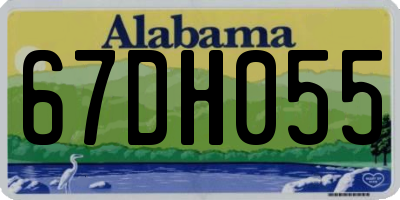 AL license plate 67DH055