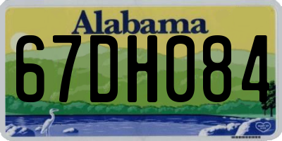 AL license plate 67DH084