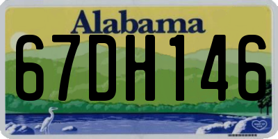 AL license plate 67DH146
