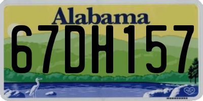 AL license plate 67DH157