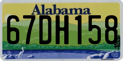 AL license plate 67DH158