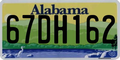 AL license plate 67DH162