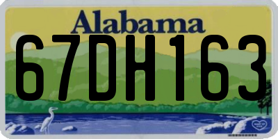 AL license plate 67DH163