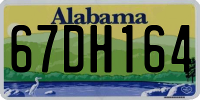 AL license plate 67DH164