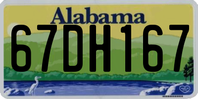 AL license plate 67DH167