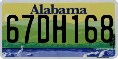 AL license plate 67DH168