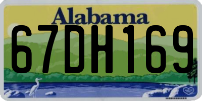 AL license plate 67DH169