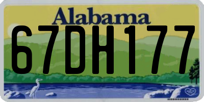 AL license plate 67DH177