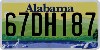 AL license plate 67DH187