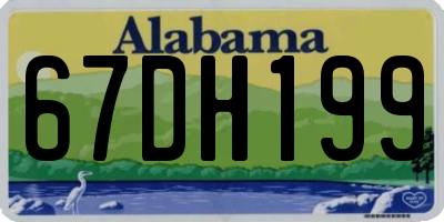 AL license plate 67DH199