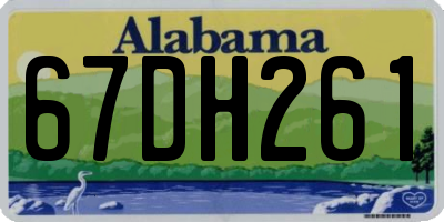 AL license plate 67DH261