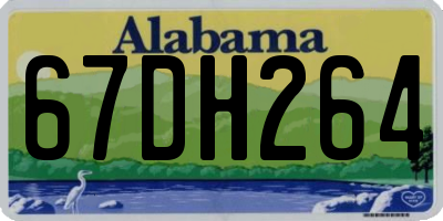AL license plate 67DH264
