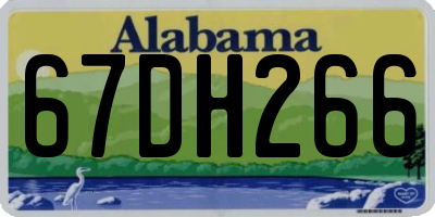 AL license plate 67DH266