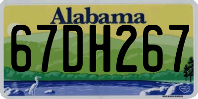 AL license plate 67DH267
