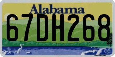 AL license plate 67DH268