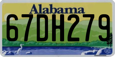 AL license plate 67DH279