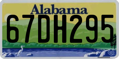 AL license plate 67DH295
