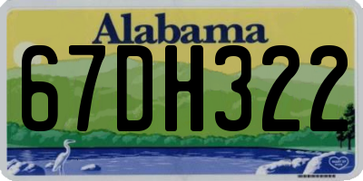 AL license plate 67DH322