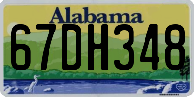 AL license plate 67DH348