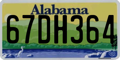 AL license plate 67DH364