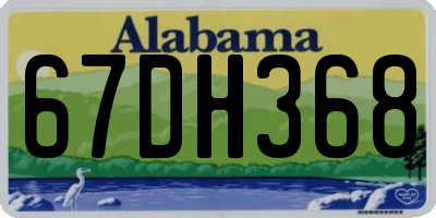 AL license plate 67DH368