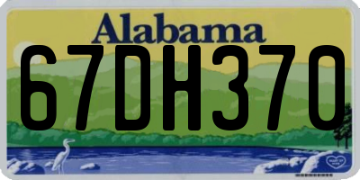 AL license plate 67DH370