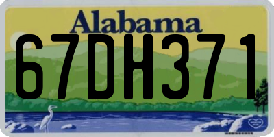 AL license plate 67DH371