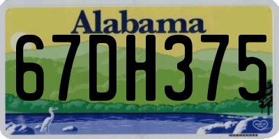 AL license plate 67DH375