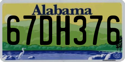 AL license plate 67DH376
