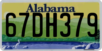 AL license plate 67DH379