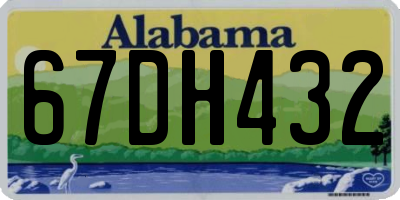 AL license plate 67DH432